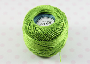Пряжа Ирис 100% хлопок 10г 82м №3160 яр.зелёный