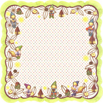 Бумага для скрапбукинга Mr.Painter PSL (190)102 Гномы