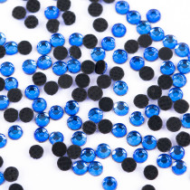 Страз клеевой " Zlatka" RS/ 144 SS06 1. 9 - 2. 1 мм акрил 144 шт в пакете с еврослотом 017 т. голубой ( capri blue) 