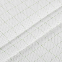 Канва K04R " Gamma" Aida №14 92% хлопок, 8% терилен 50 х 50 см ± 2 см белый в клетку