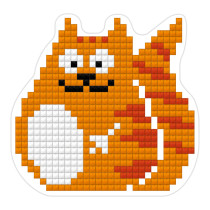 Кристальная ( алмазная) мозаика  " ФРЕЯ" ALVM- 001 магнит " Котик" 6. 5 х 7 см