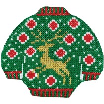 " Klart" набор для вышивания 8- 381 " Свитер с оленем" 