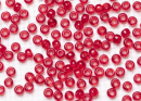 Бисер Чехия круглый 06/0 50г 90090h прозрачный рубиновый квадратное отверстие